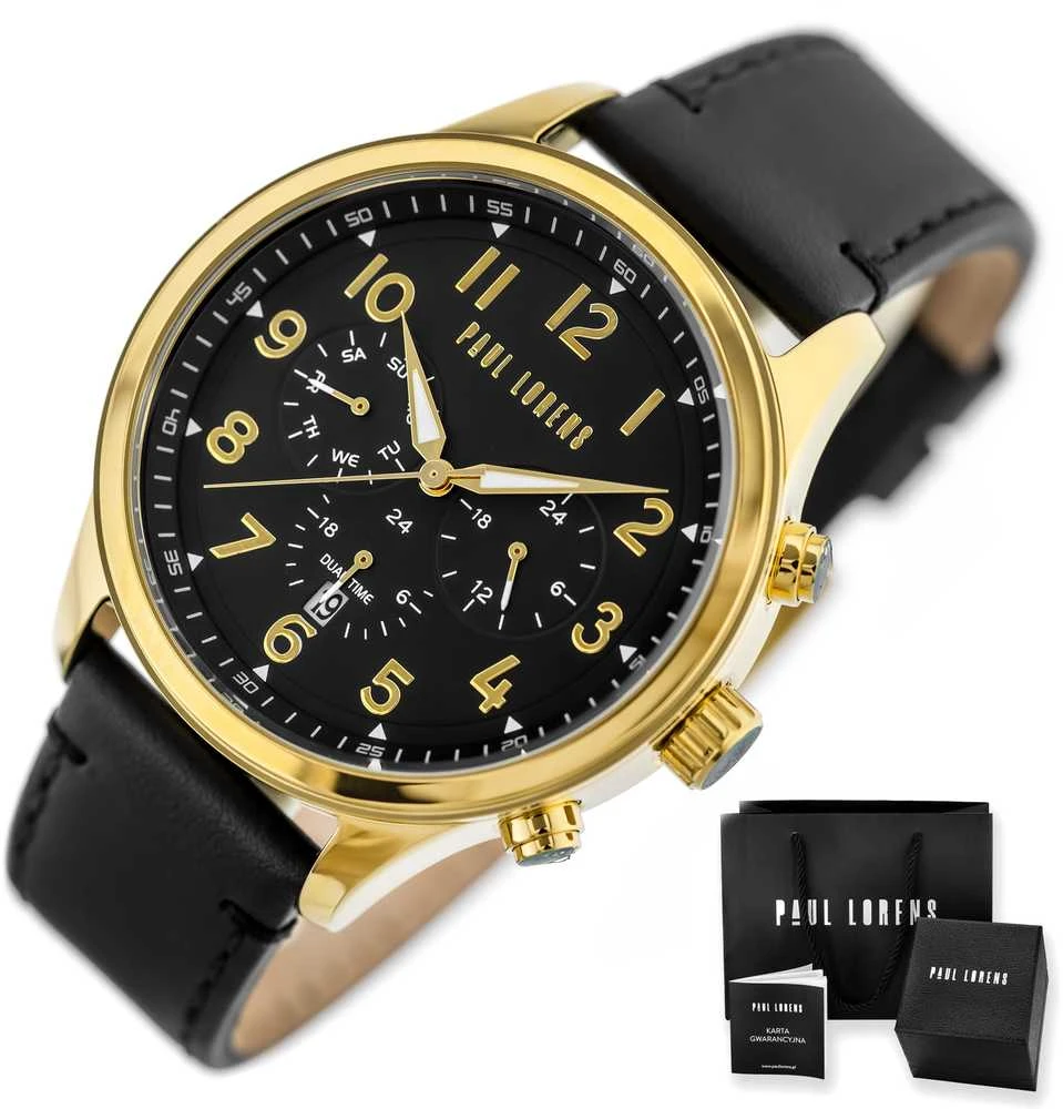 PAUL LORENS MALE WATCH - PL20011A-1A2 (zg378a) + BOX