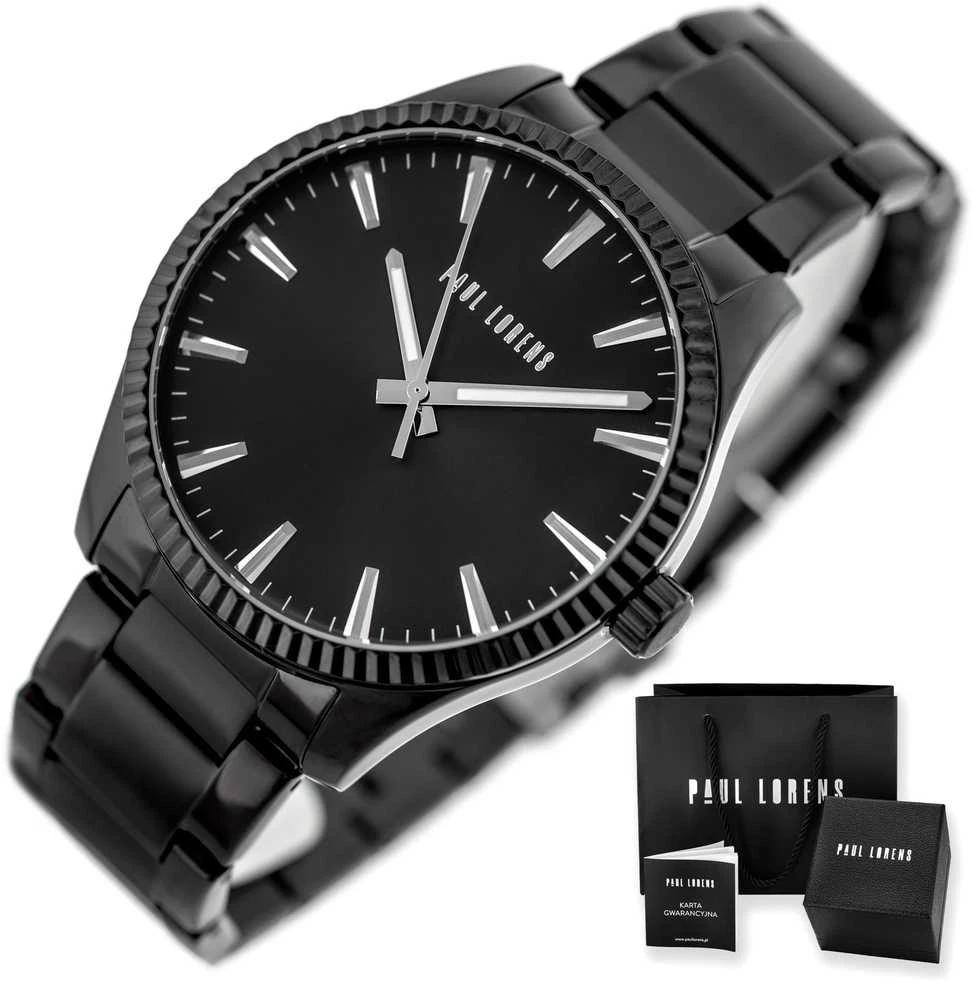 PAUL LORENS MALE WATCH - PL20012B-1A5 (zg382e) + BOX