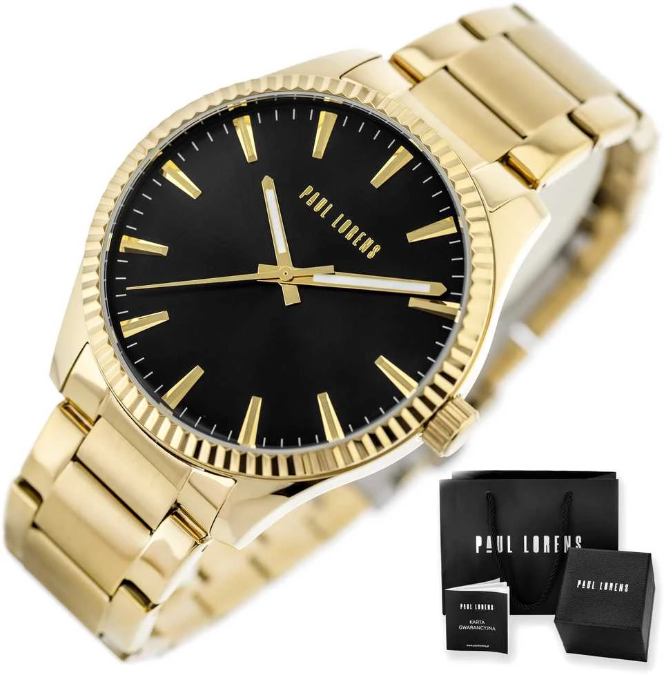 PAUL LORENS MALE WATCH - PL20012B-1D1 (zg382d) + BOX
