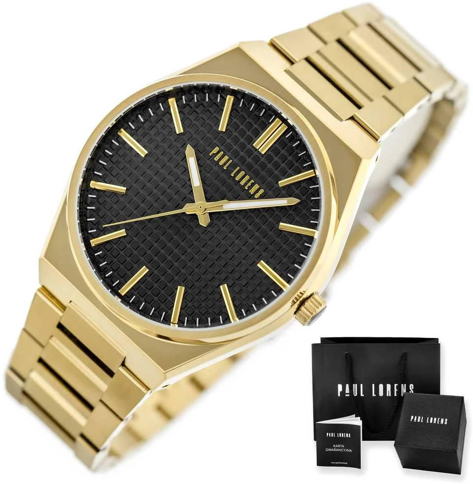 PAUL LORENS MALE WATCH - PL20013B-1D1 (zg384d) + BOX