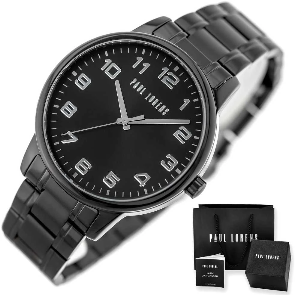PAUL LORENS MALE WATCH - PL20018B-1A5 (zg388e) + BOX