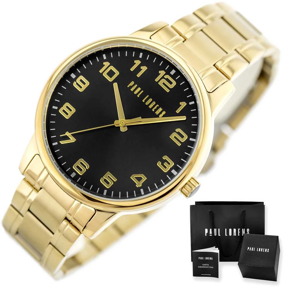 PAUL LORENS MALE WATCH - PL20018B-1D1 (zg388d) + BOX
