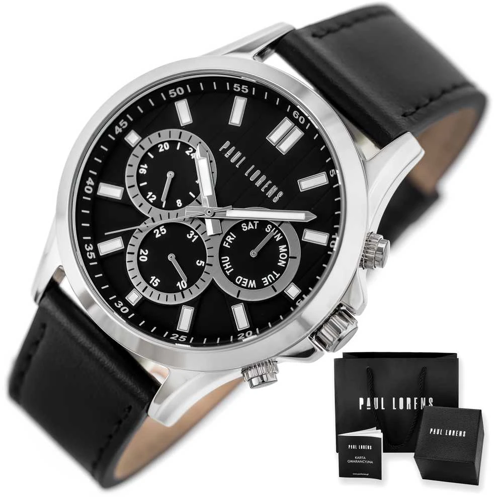 Laikrodis PAUL LORENS MALE WATCH - PL8071A2-6F1 (zg373d) + BOX