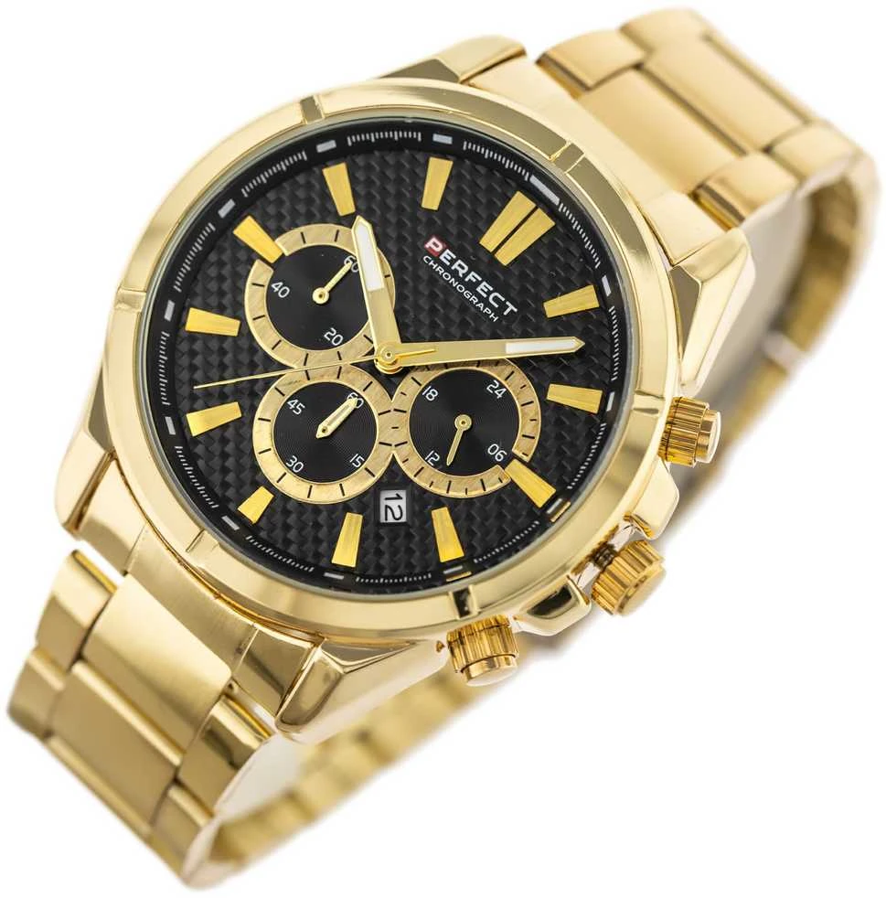 Perfect TOBULAS VYRIŠKAS LAIKRODIS M501CH-06 - CHRONOGRAFAS (zp381b) + DĖŽUTĖ