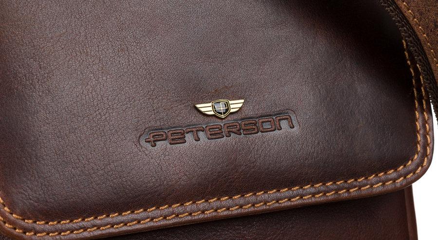 Paketėlis vyriška su natūralia oda Peterson PTN TB-708-COM