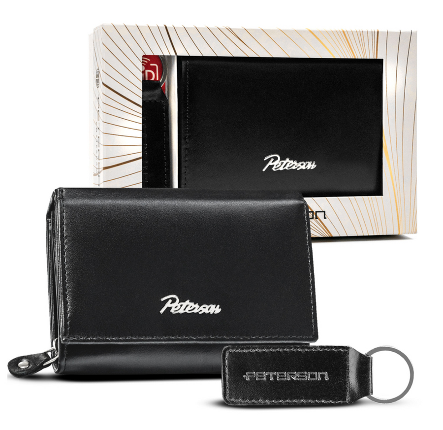 Peterson PTN moteriška odinė piniginė SET-D-02-KCS
