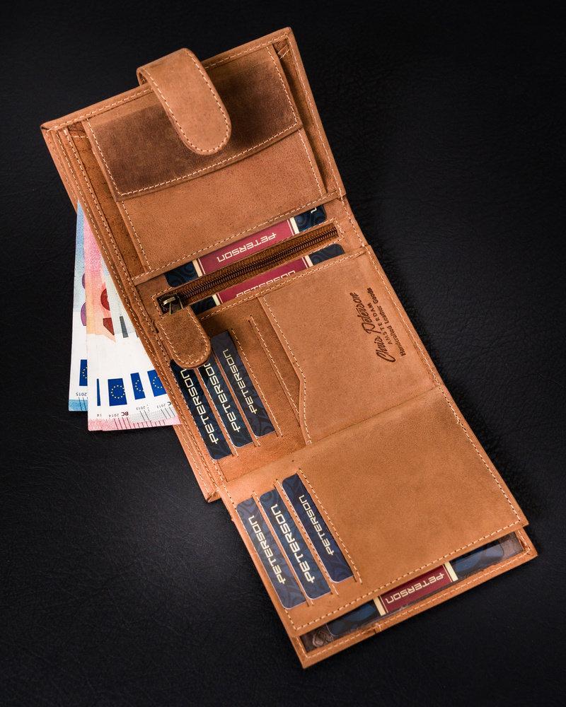 Peterson Portfel skórzany PTN 317Z 2-1-5 COGNAC