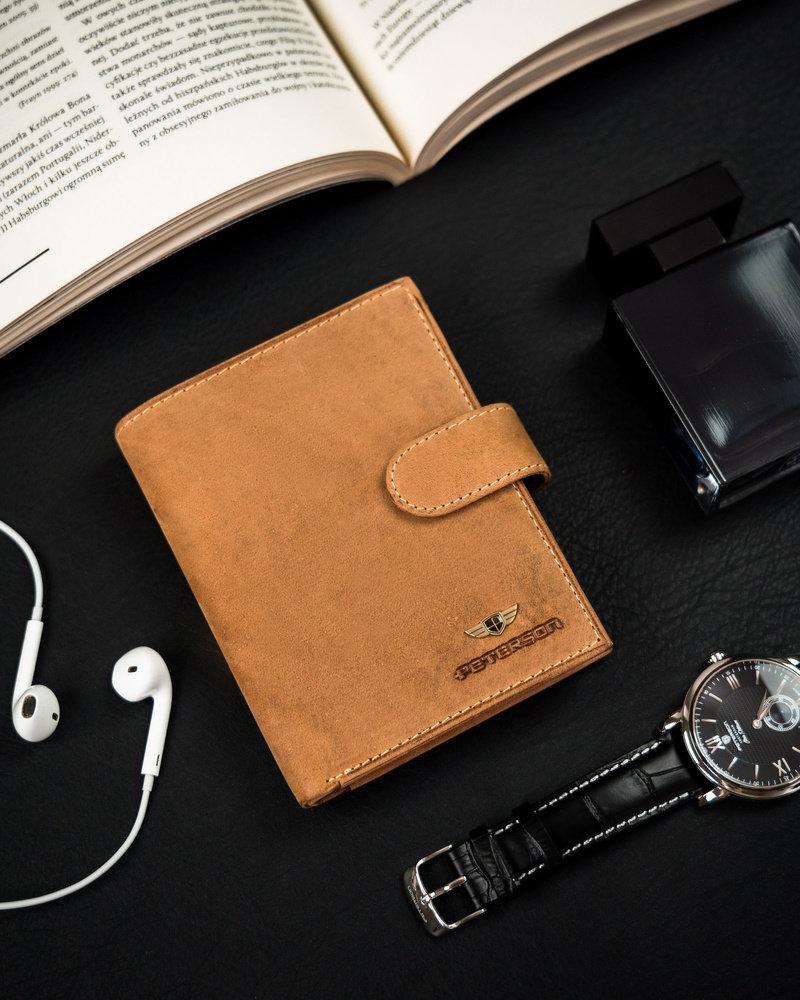 Peterson Portfel skórzany PTN 317Z 2-1-5 COGNAC