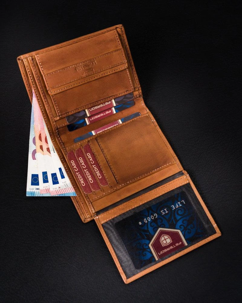 Vyriška odinė piniginė Peterson PTN N005-PCA