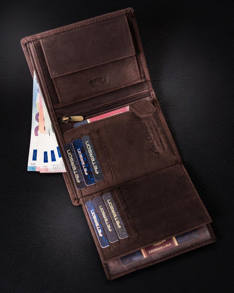 Peterson portfelis PTN N4-CHM-M Brown