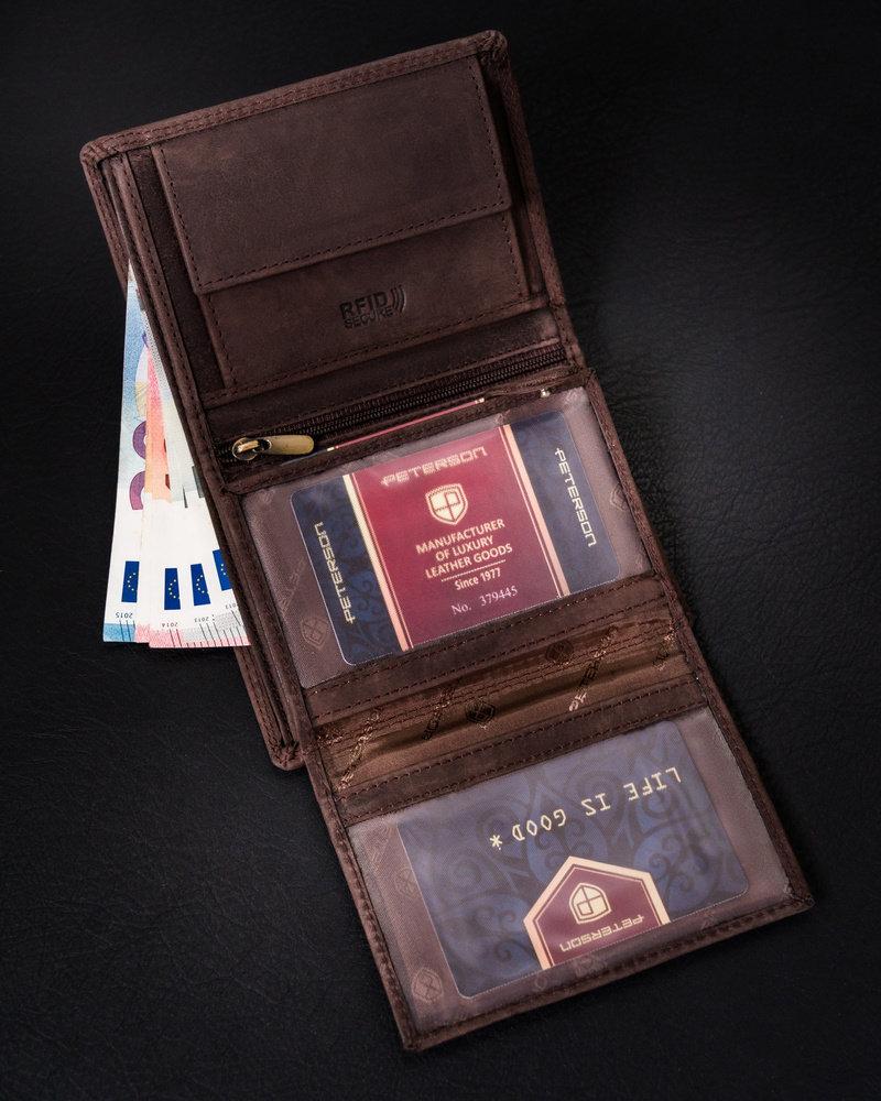 Peterson portfelis PTN N4-CHM-M Brown