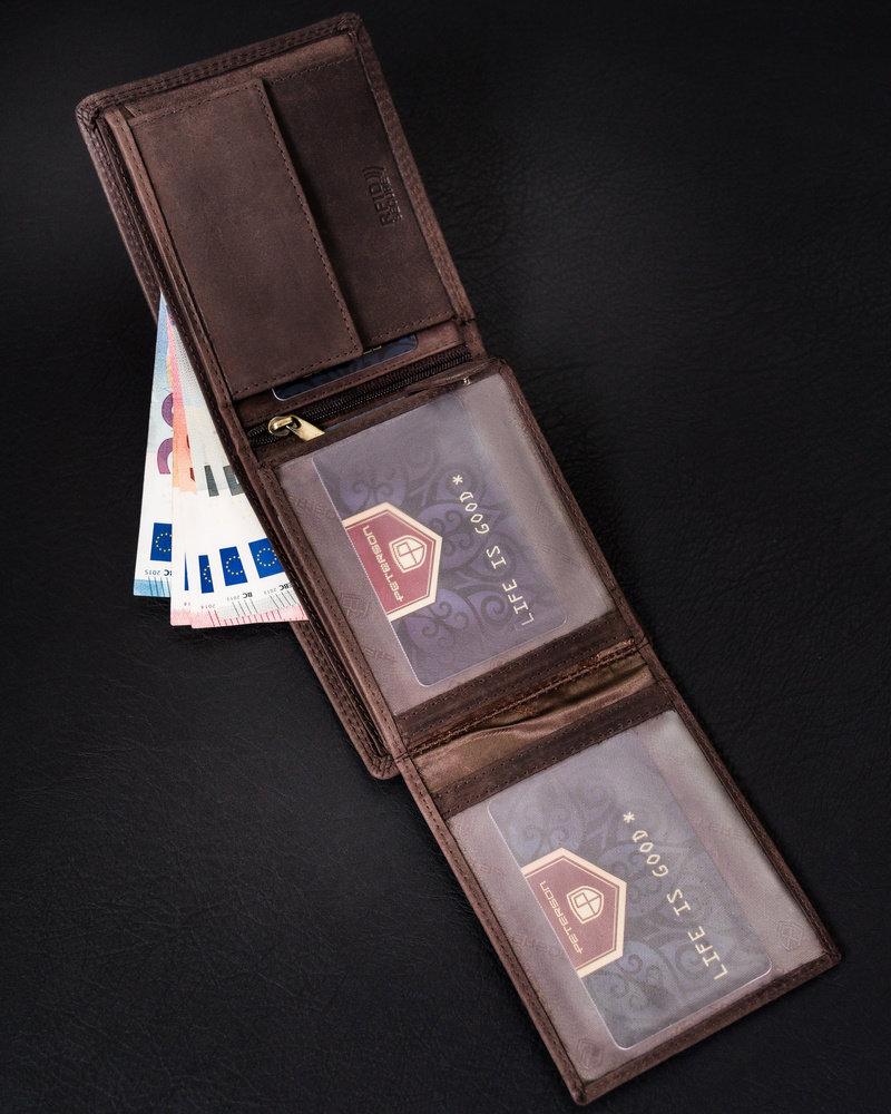 Peterson portfelis PTN N992-CHM-M Brown