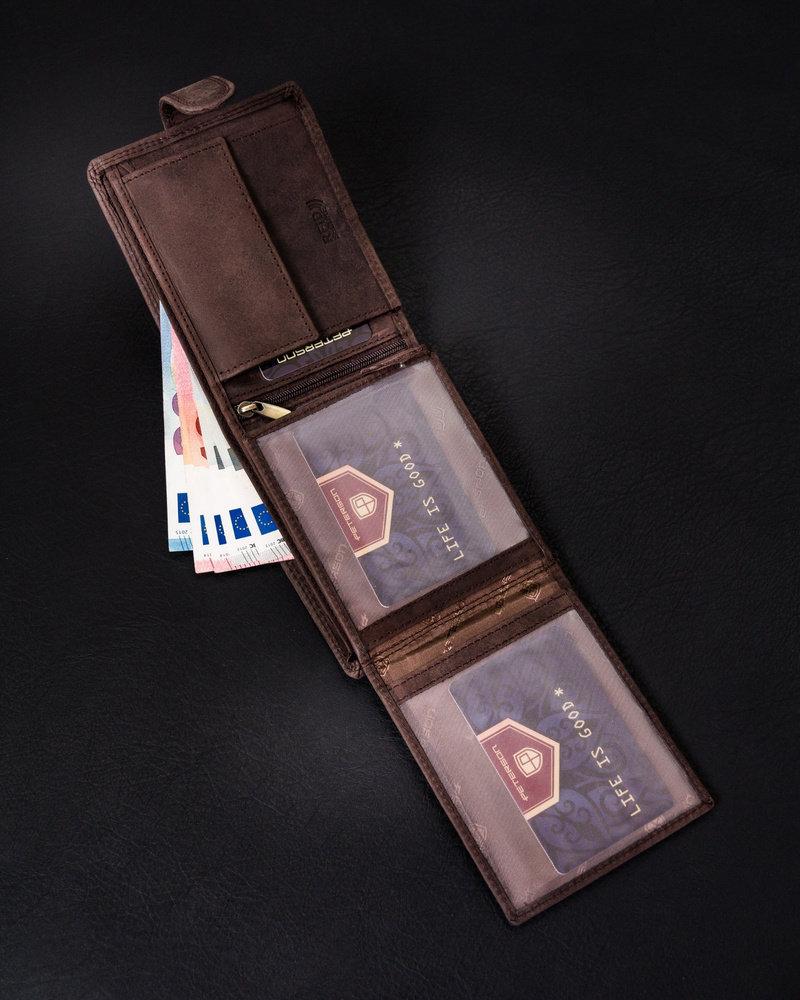 Peterson portfelis PTN N992L-CHM-M Brown