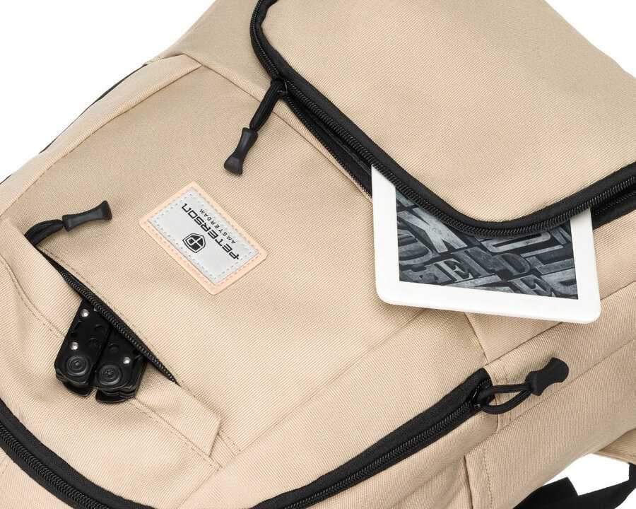 Miesto kuprinė iš poliesterio su vieta nešiojamam kompiuteriui – Peterson