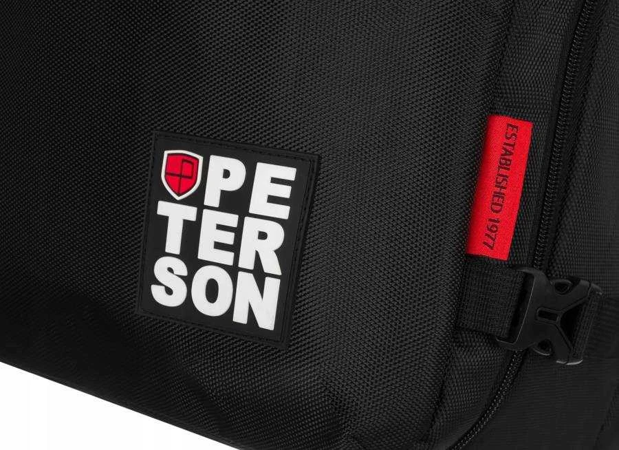 Vandeniui atspari poliesterinė kelioninė kuprinė „Peterson“, juoda K2