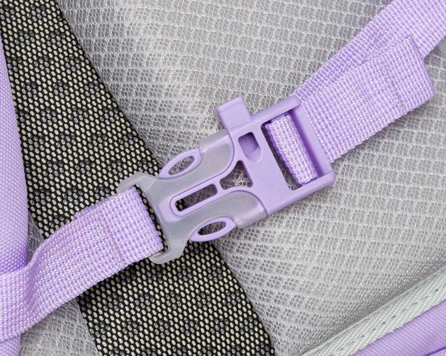 Violetinė mokyklinė kuprinė su reguliuojamais dirželiais - Peterson