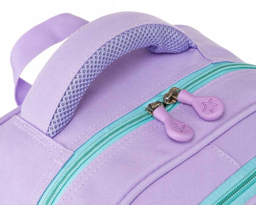 Violetinė mokyklinė kuprinė su reguliuojamais dirželiais - Peterson