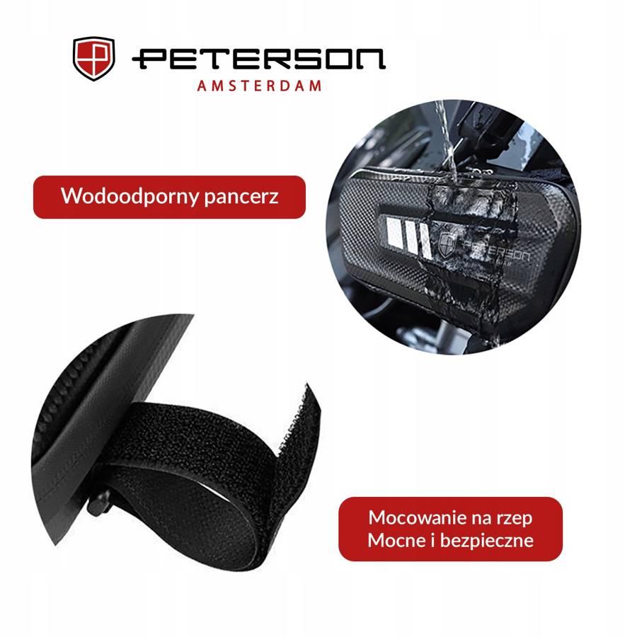 Vandeniui atsparus dviračio rėmo krepšys – Peterson
