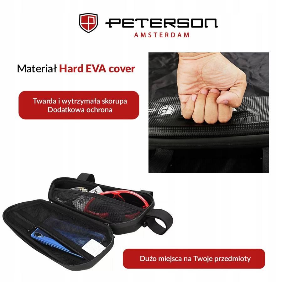 Vandeniui atsparus dviračio rėmo krepšys – Peterson
