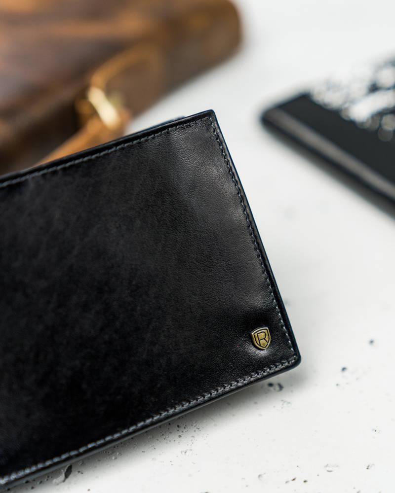 Rovicky Vyriška odinė piniginė su prailginta rankena, natūrali oda, su RFID žyme, elegantiška