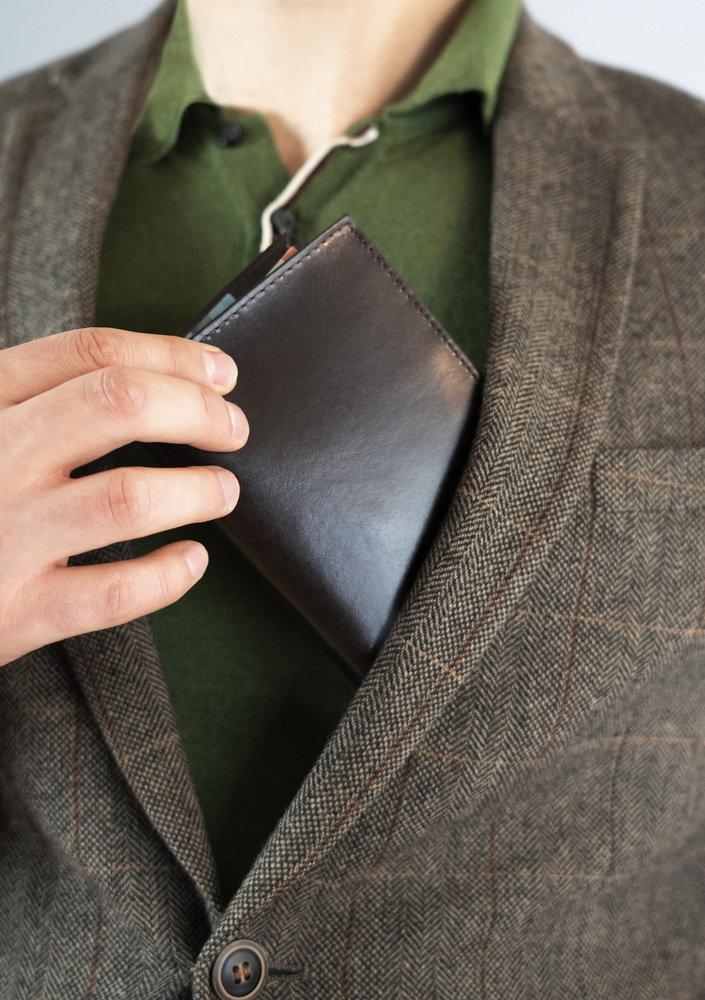 Elegantiška vyriška odinė piniginė Rovicky su RFID