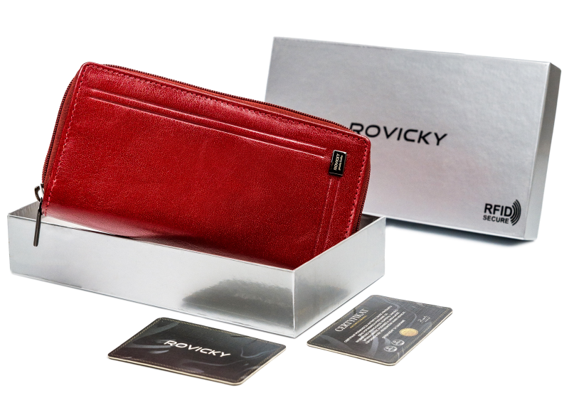 Moterų dienos dovana: „Rovicky CPR-8931-BAR“ RFID odinė moteriška piniginė