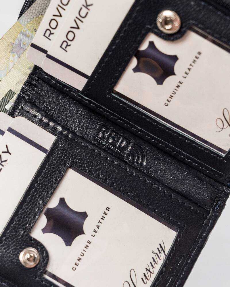 Kompaktiška moteriška odinė piniginė – Rovicky
