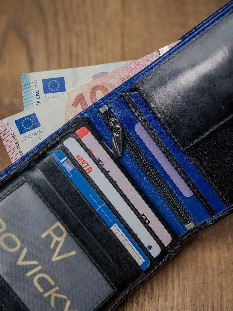Dviejų spalvų horizontaliai sulankstoma odinė „Rovicky“ piniginė