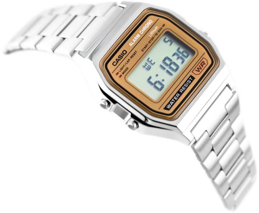 Vyriškas laikrodis CASIO A158WEA-9 (zd093b) - KLASYKA + BOX
