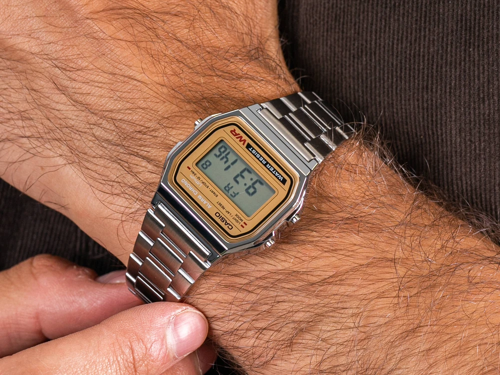 Vyriškas laikrodis CASIO A158WEA-9 (zd093b) - KLASYKA + BOX