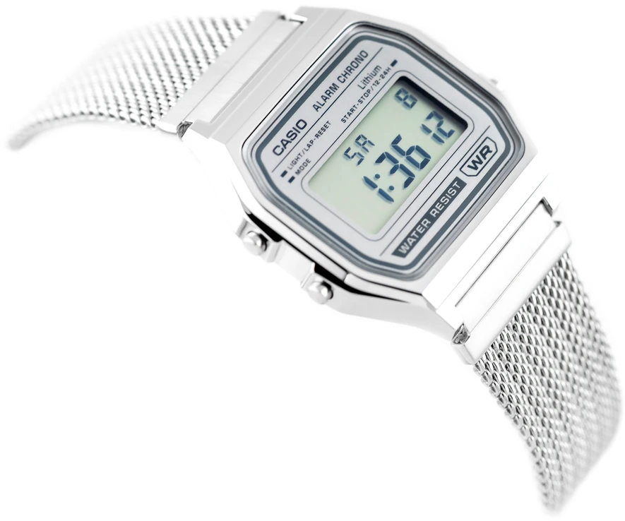 Vyriškas laikrodis CASIO A158WEM-7DF (zd093e) - KLASYKA + BOX