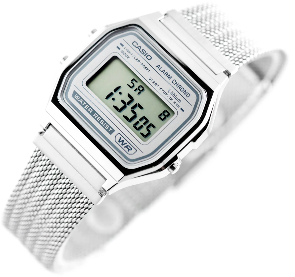 Vyriškas laikrodis CASIO A158WEM-7DF (zd093e) - KLASYKA + BOX