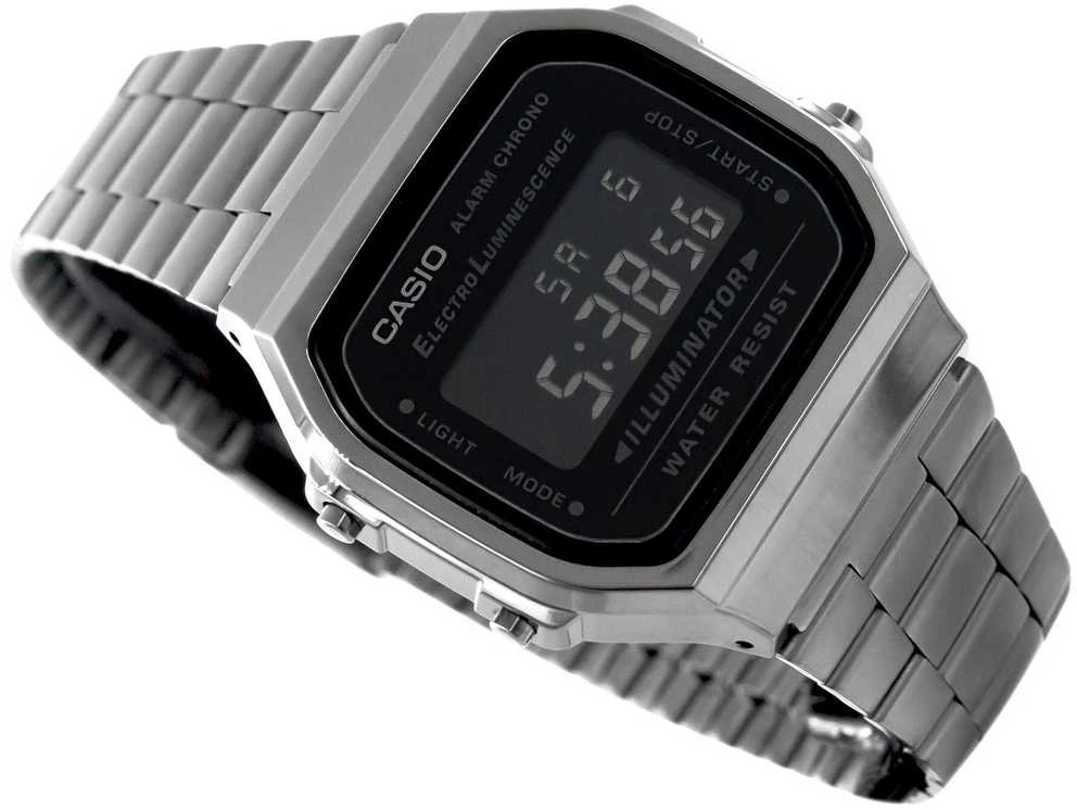 Vyriškas laikrodis CASIO A168WGG-1BDF (zd088d) - KLASYKA + BOX