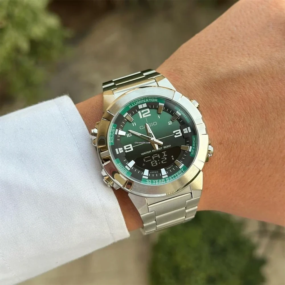 Vyriškas laikrodis CASIO AMW-870DA-3AV + BOX