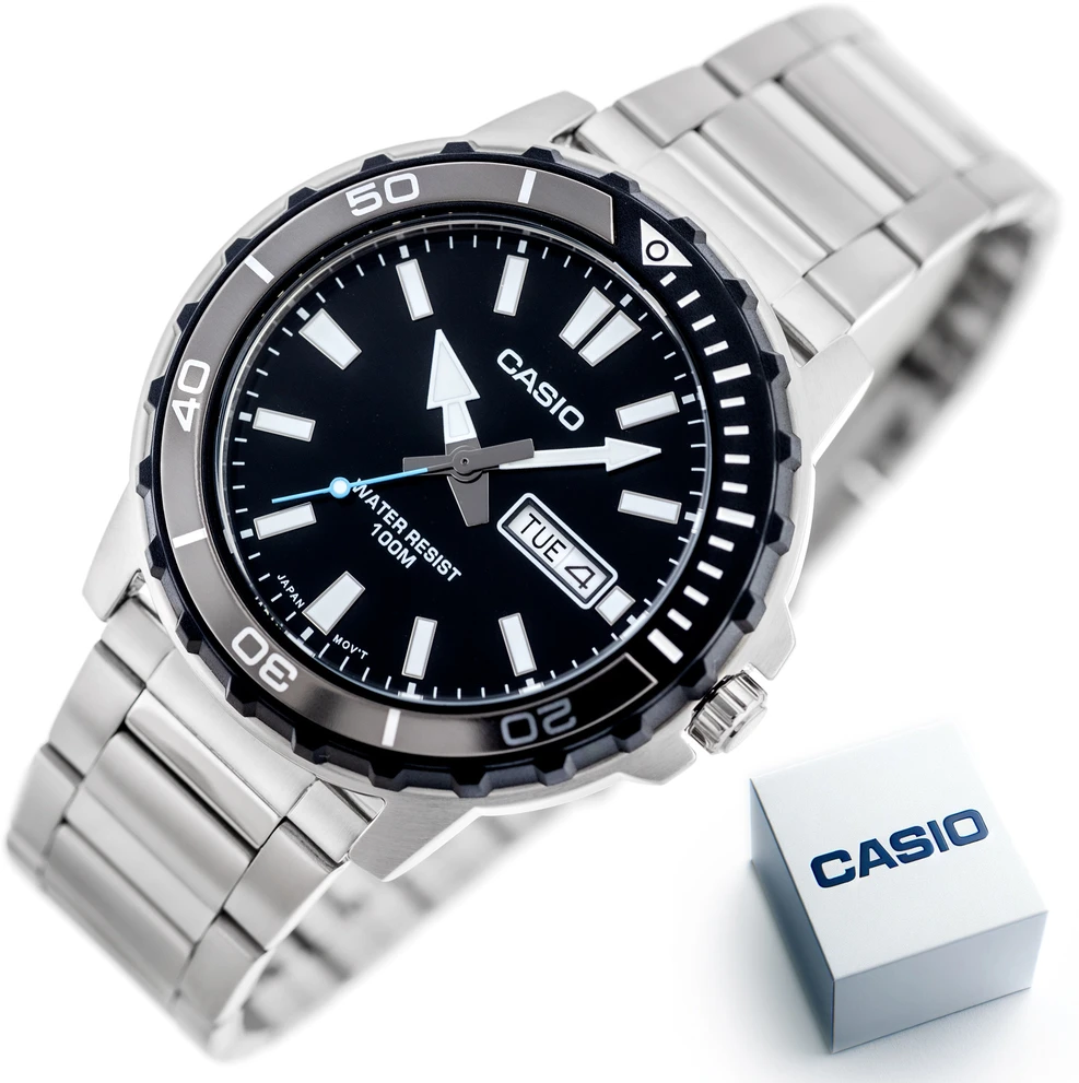 Laikrodis Casio Collection Vintage CASIO SPORT DIVER 100M - Juodas MTD-125D-1A3VDF