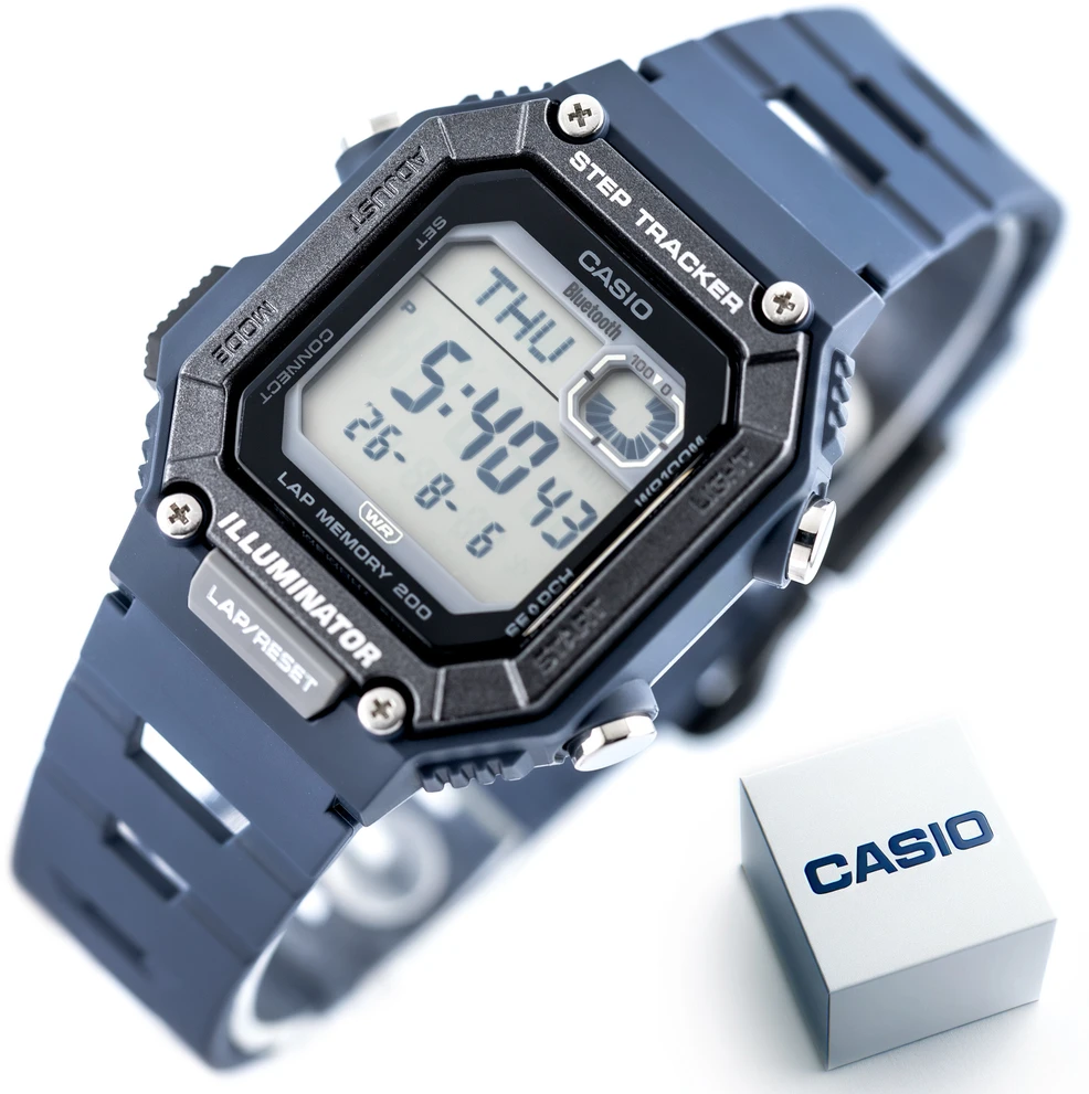 Vyriškas laikrodis CASIO Digital Moonphase WS-B1000-2AVDF + BOX
