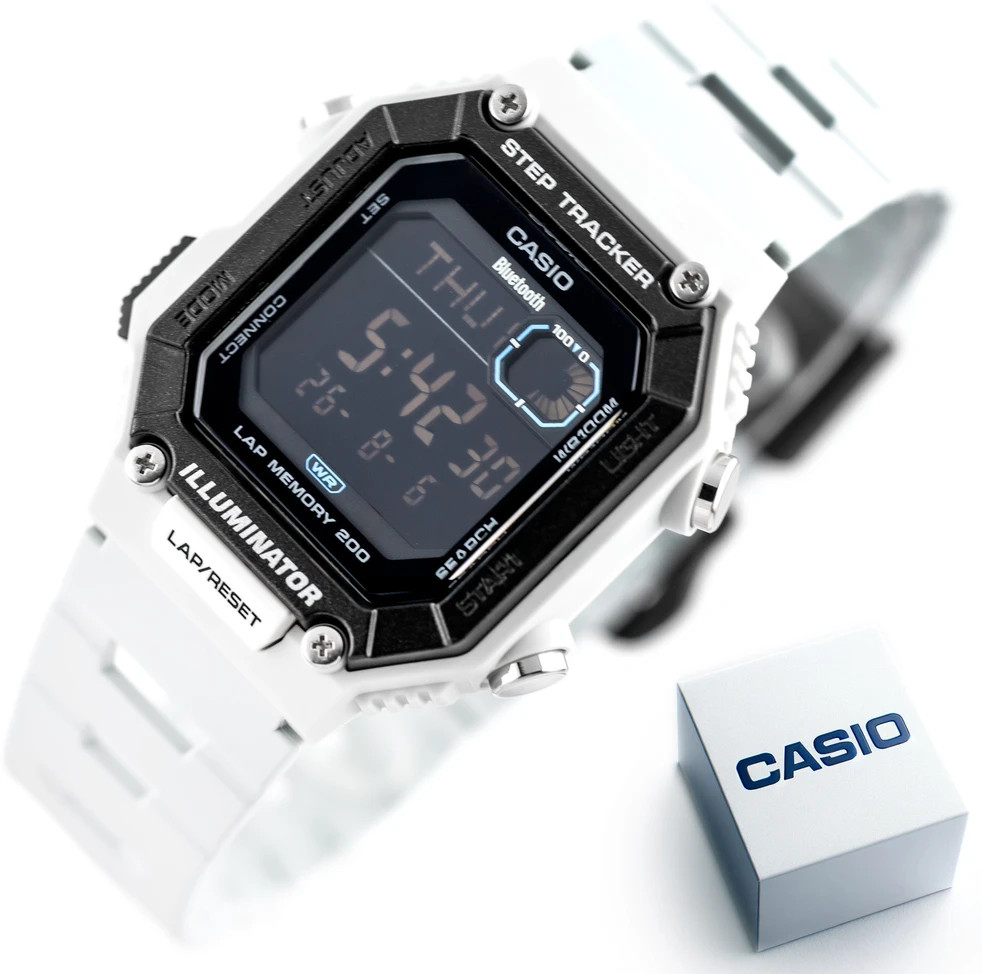 Vyriškas laikrodis CASIO Digital Moonphase WS-B1000-8BVDF + BOX