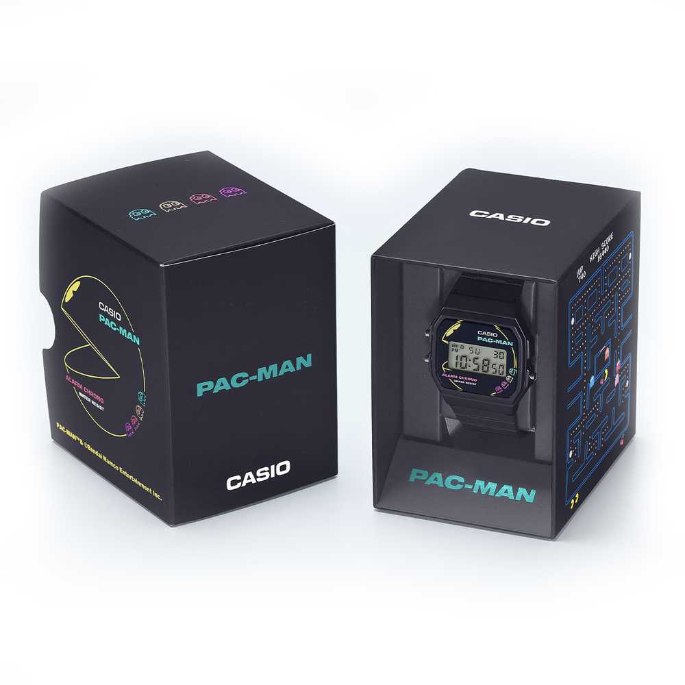 Laikrodis CASIO MEN'S WATCH F-91WPC-1ADR (zd086b) - PAC-MAN + BOX