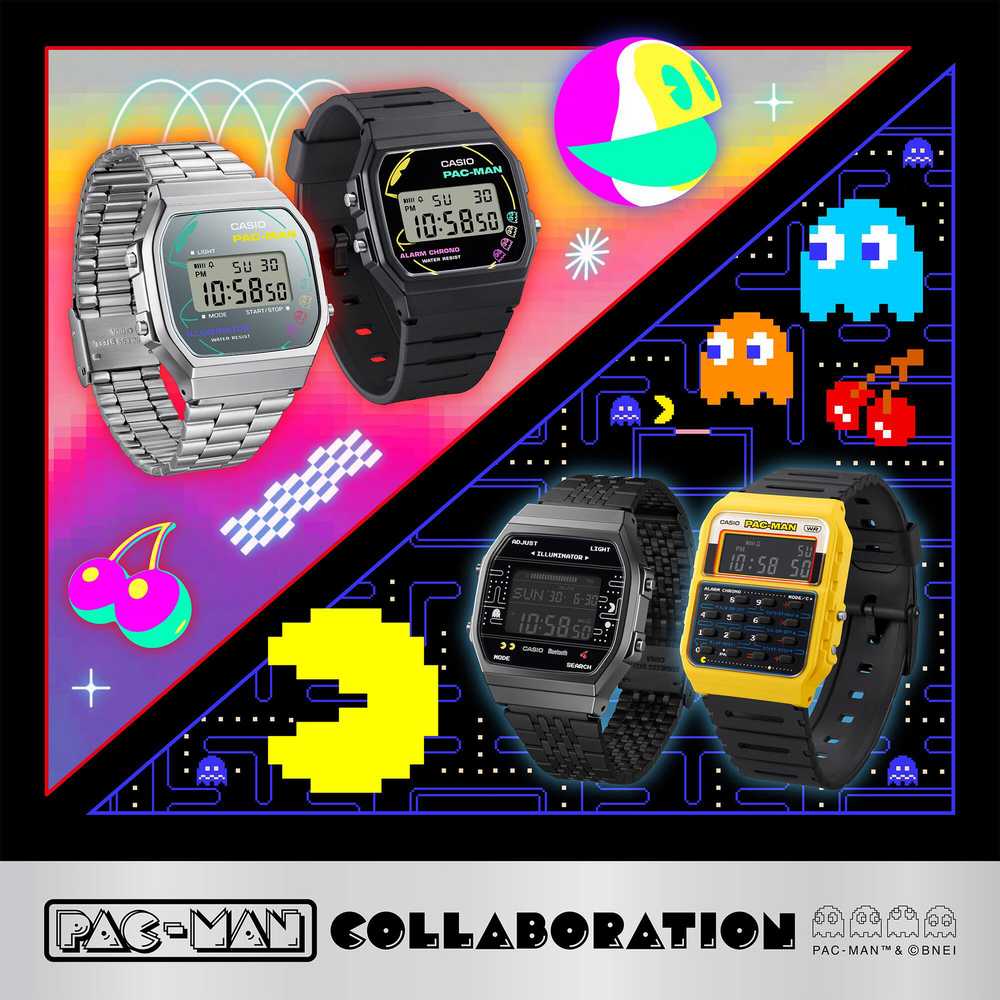 Laikrodis CASIO MEN'S WATCH F-91WPC-1ADR (zd086b) - PAC-MAN + BOX
