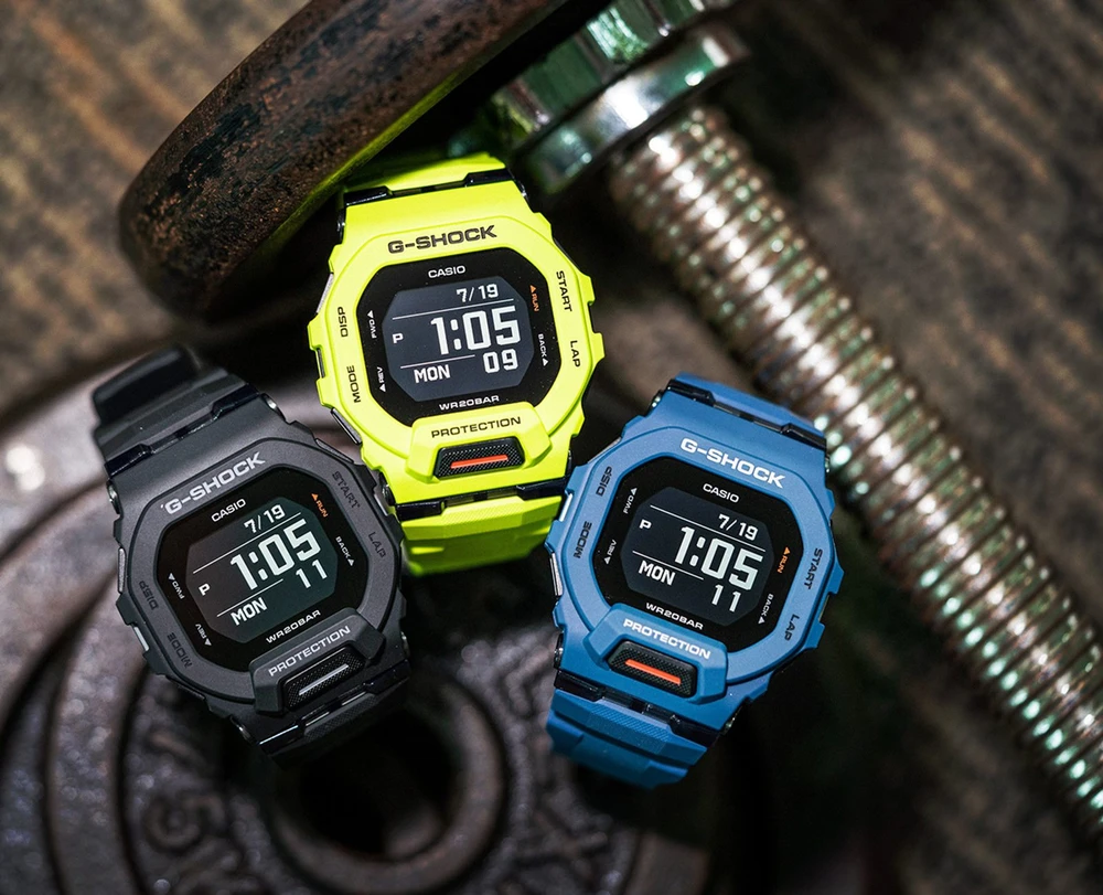 Išmanusis laikrodis Casio G-SQUAD, Salotinės spalvos su juodos spalvos detalėmis
