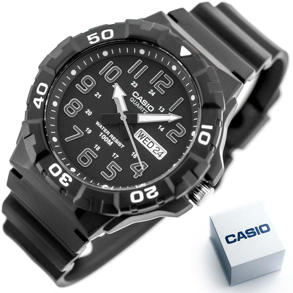 Casio Vyrų Laikrodis MRW-210H-1AVEF Juodas