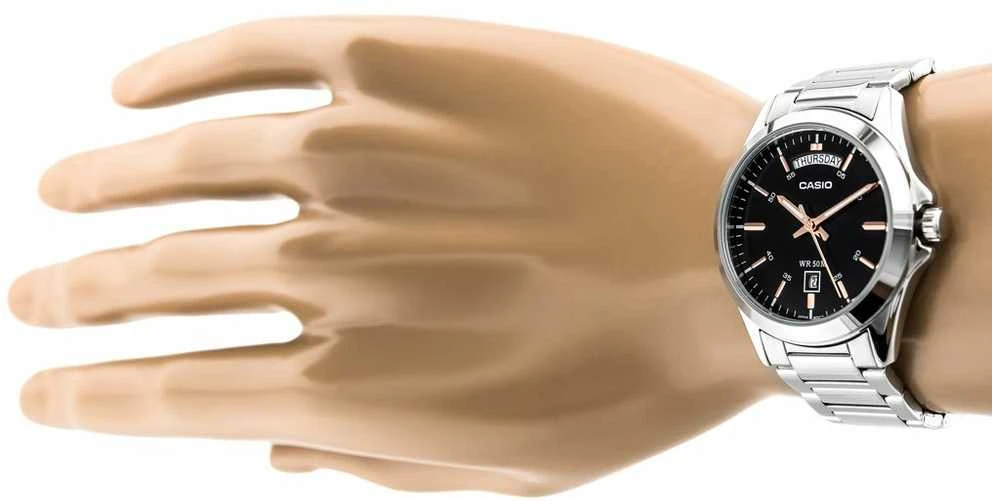 Vyriškas laikrodis CASIO MTP-1370D 1A2V (zd025a) + DĖŽĖ