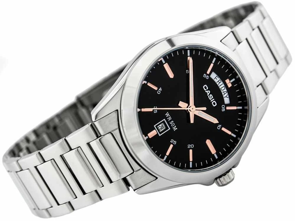 Vyriškas laikrodis CASIO MTP-1370D 1A2V (zd025a) + DĖŽĖ