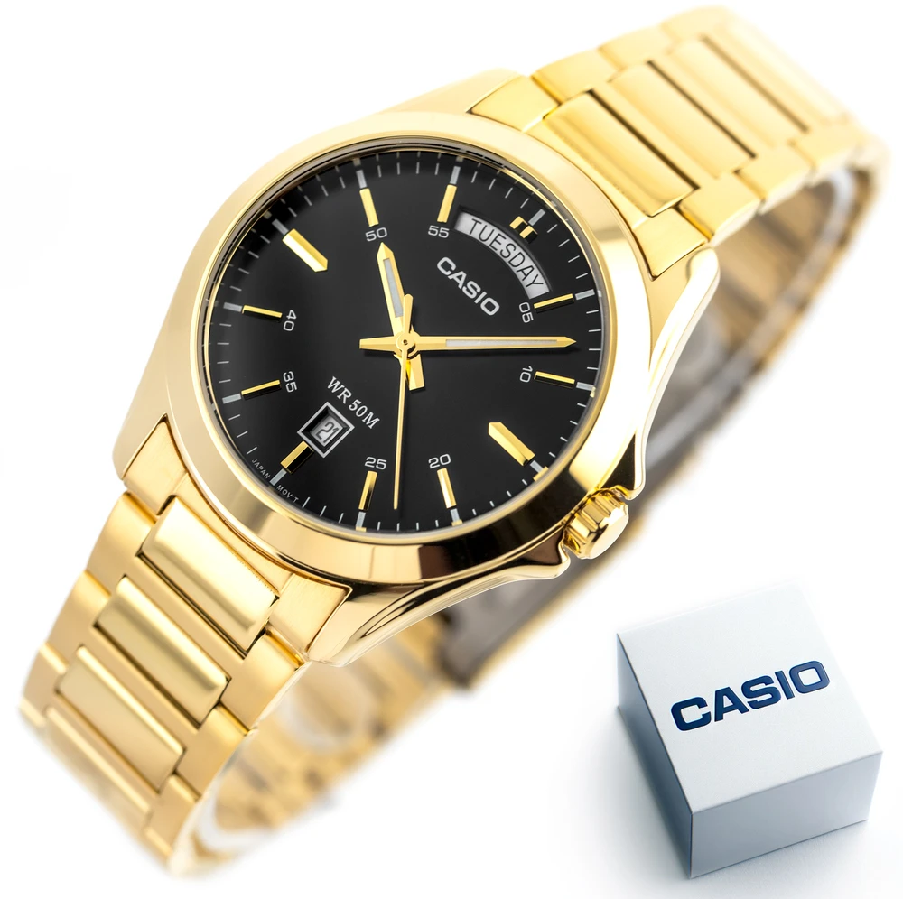 Vyriškas laikrodis CASIO MTP-1370G-1A (zd025h) + BOX