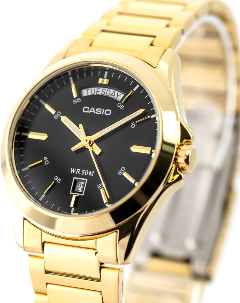 Vyriškas laikrodis CASIO MTP-1370G-1A (zd025h) + BOX