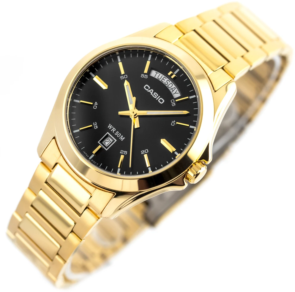 Vyriškas laikrodis CASIO MTP-1370G-1A (zd025h) + BOX