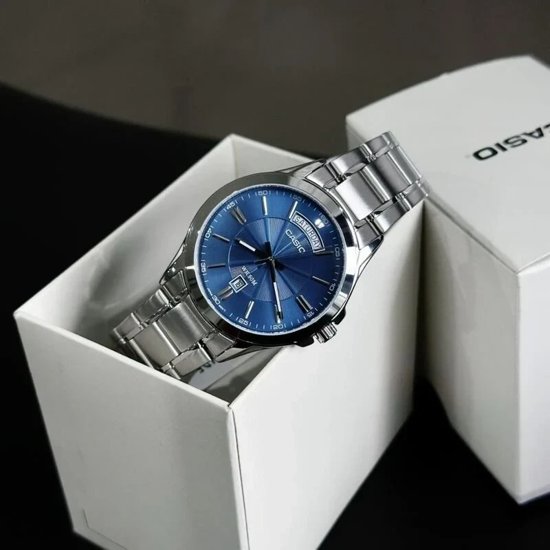 Vyriškas laikrodis CASIO MTP-1381D-2AV (zd076c) + BOX