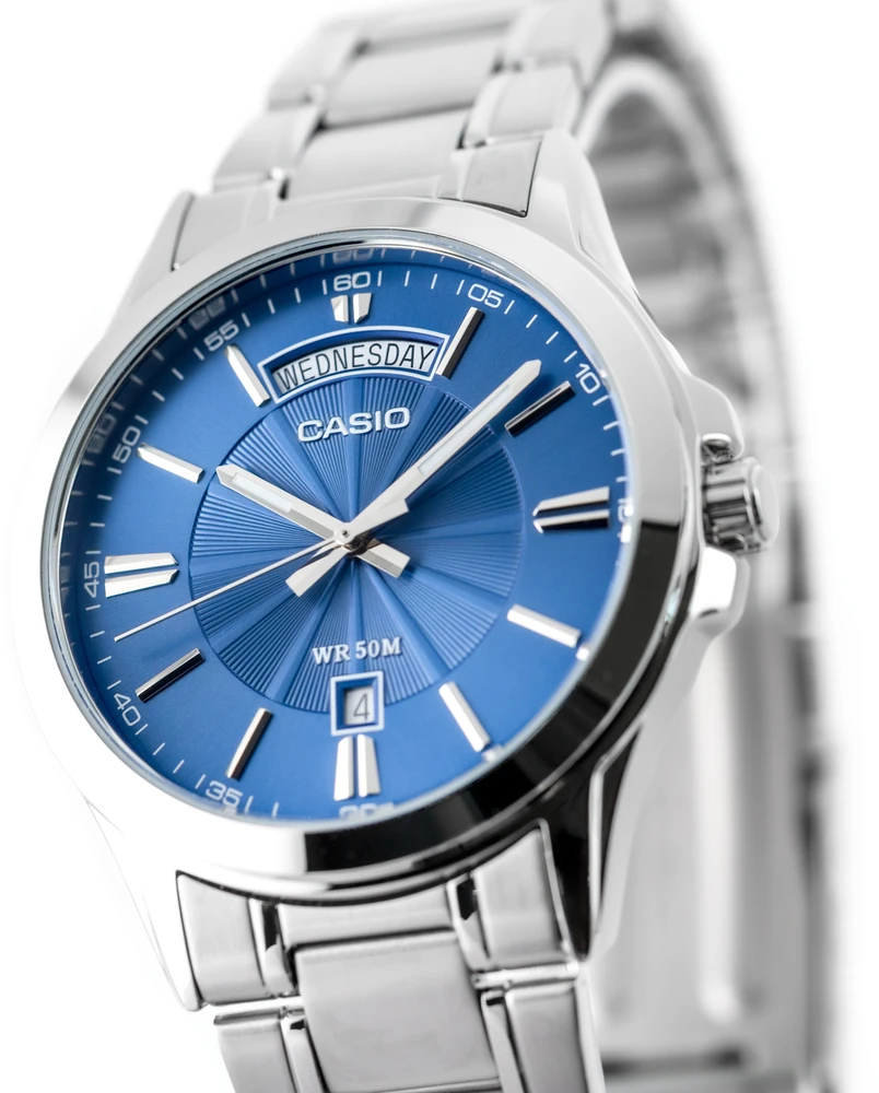 Vyriškas laikrodis CASIO MTP-1381D-2AV (zd076c) + BOX