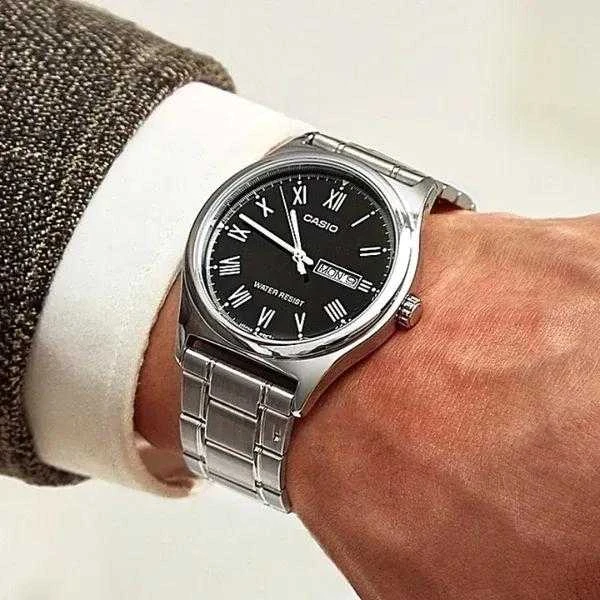 Laikrodis vyrams CASIO MTP-V006D-1B (zd210d) + dėžutė