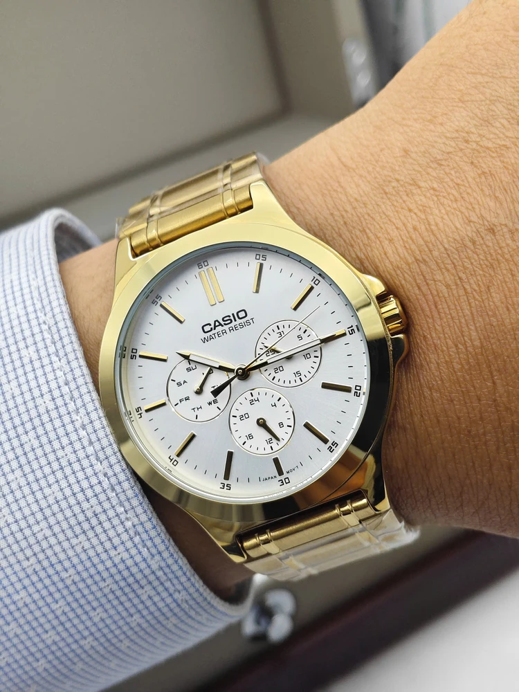 Vyriškas laikrodis CASIO MTP-V300G-7A (zd091a) + BOX